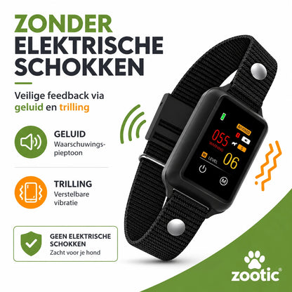 Zootic anti blafband zonder elektrische schokken met geluid en trilling